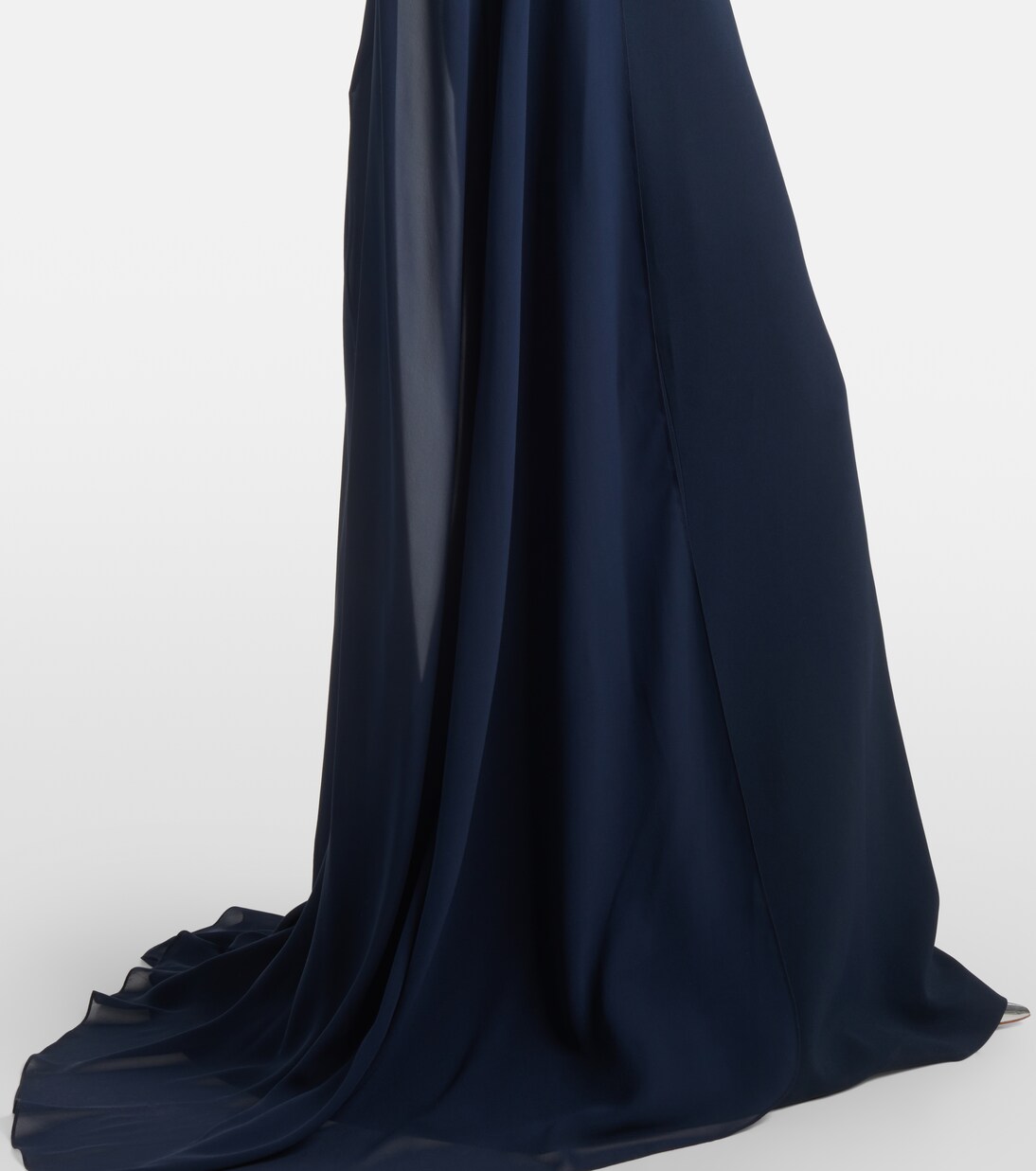 Abito lungo in cady di misto seta | Elie Saab