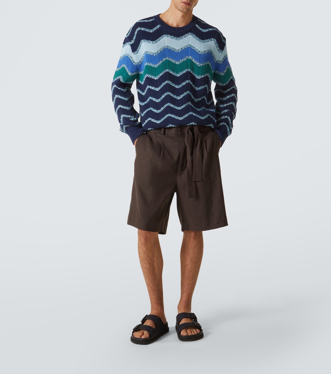 Jersey de mezcla de algodón en zigzag | Missoni