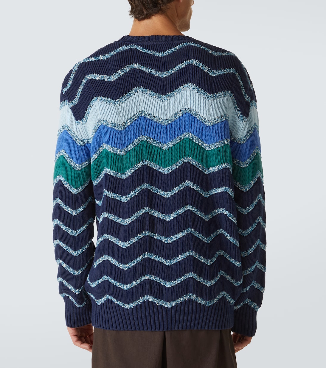 Jersey de mezcla de algodón en zigzag | Missoni
