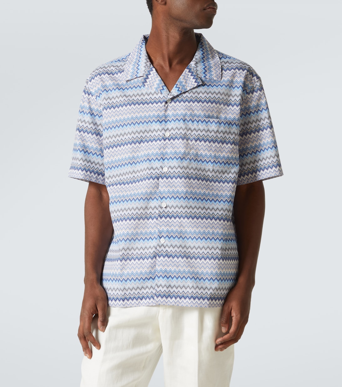 Camisa bowling de algodón en zigzag | Missoni