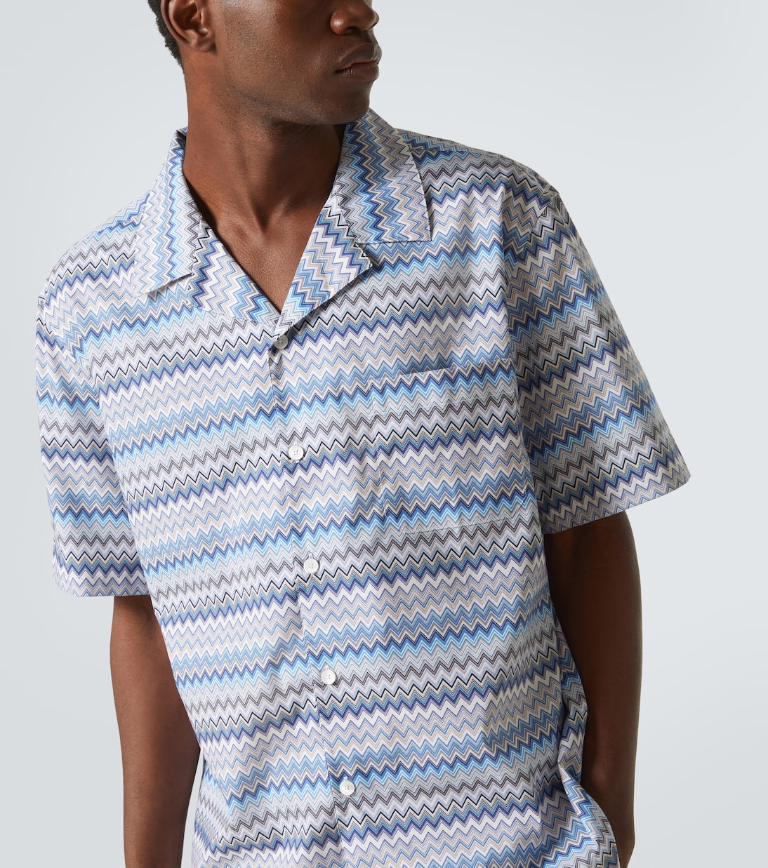 Camisa bowling de algodón en zigzag | Missoni
