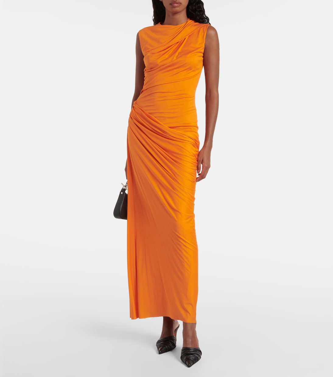 Robe longue en soie | McQueen