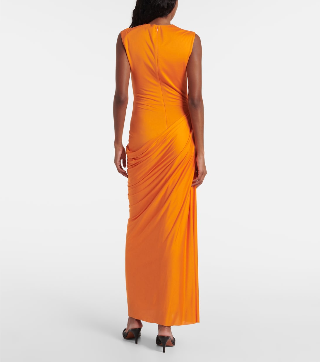 Robe longue en soie | McQueen