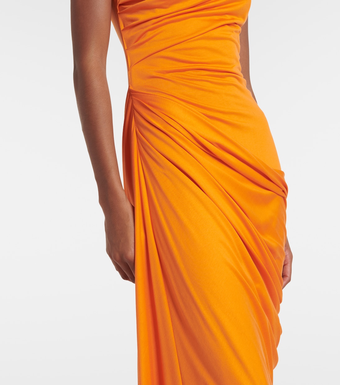 Robe longue en soie | McQueen