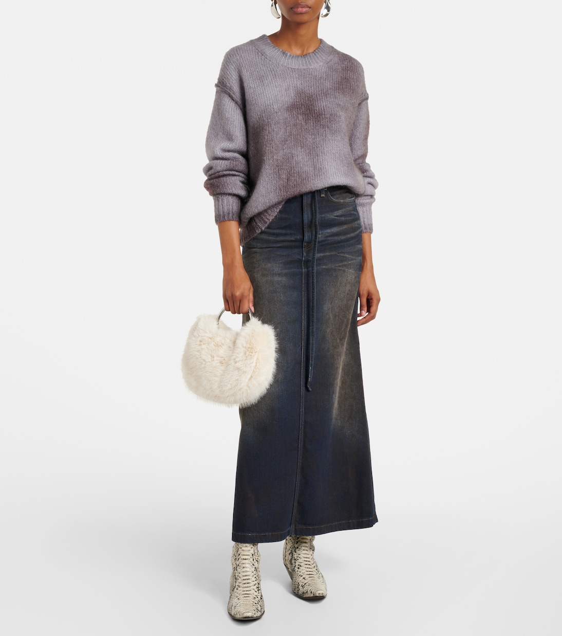 Sac Romeo en fourrure synthétique | Staud
