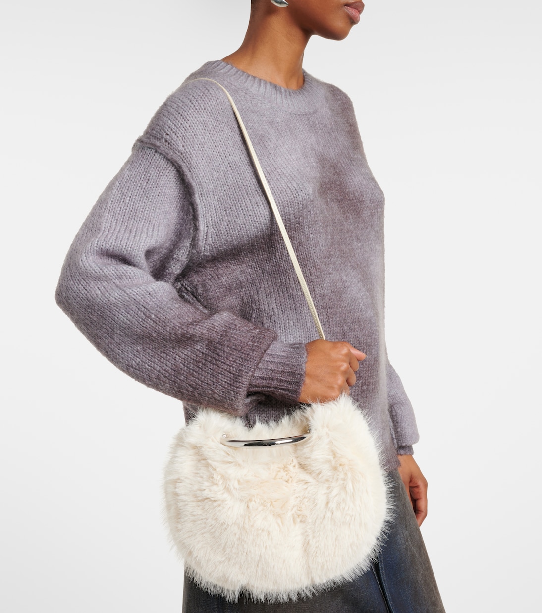 Sac Romeo en fourrure synthétique | Staud