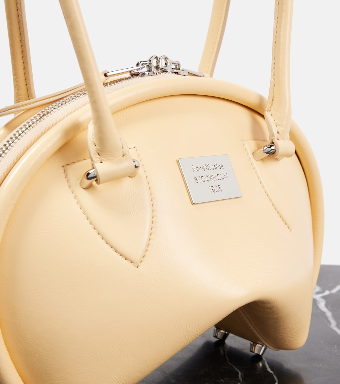 Sac Bowlina Mini en cuir | Acne Studios