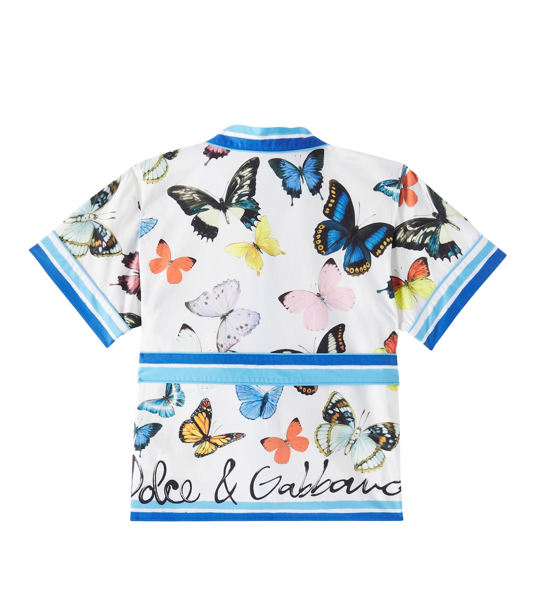 Bedrucktes Hemd aus Baumwollpopeline | Dolce&Gabbana Kids