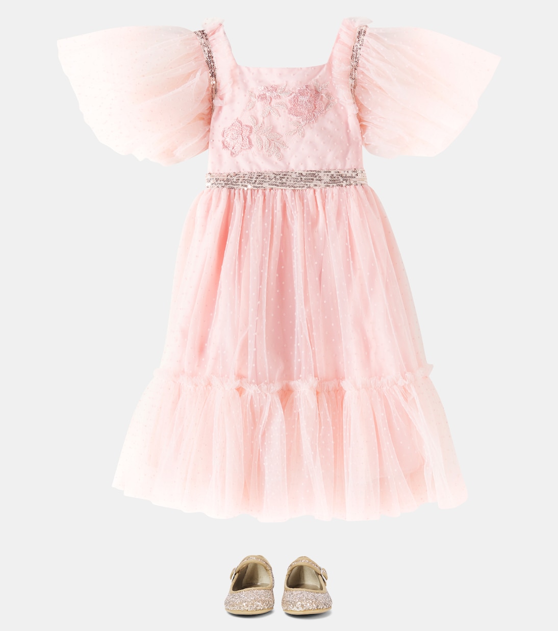 Robe en tulle à pois et sequins | Patachou