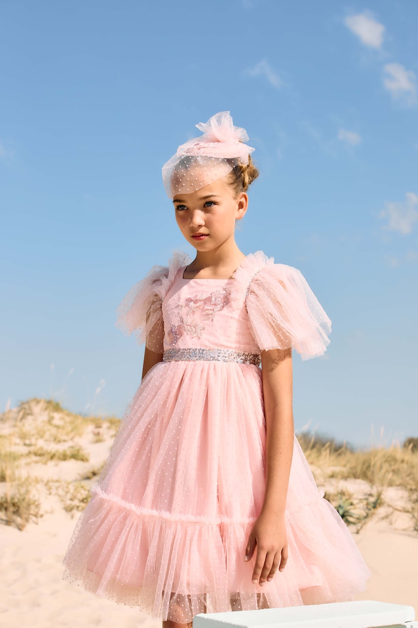 Robe en tulle à pois et sequins | Patachou