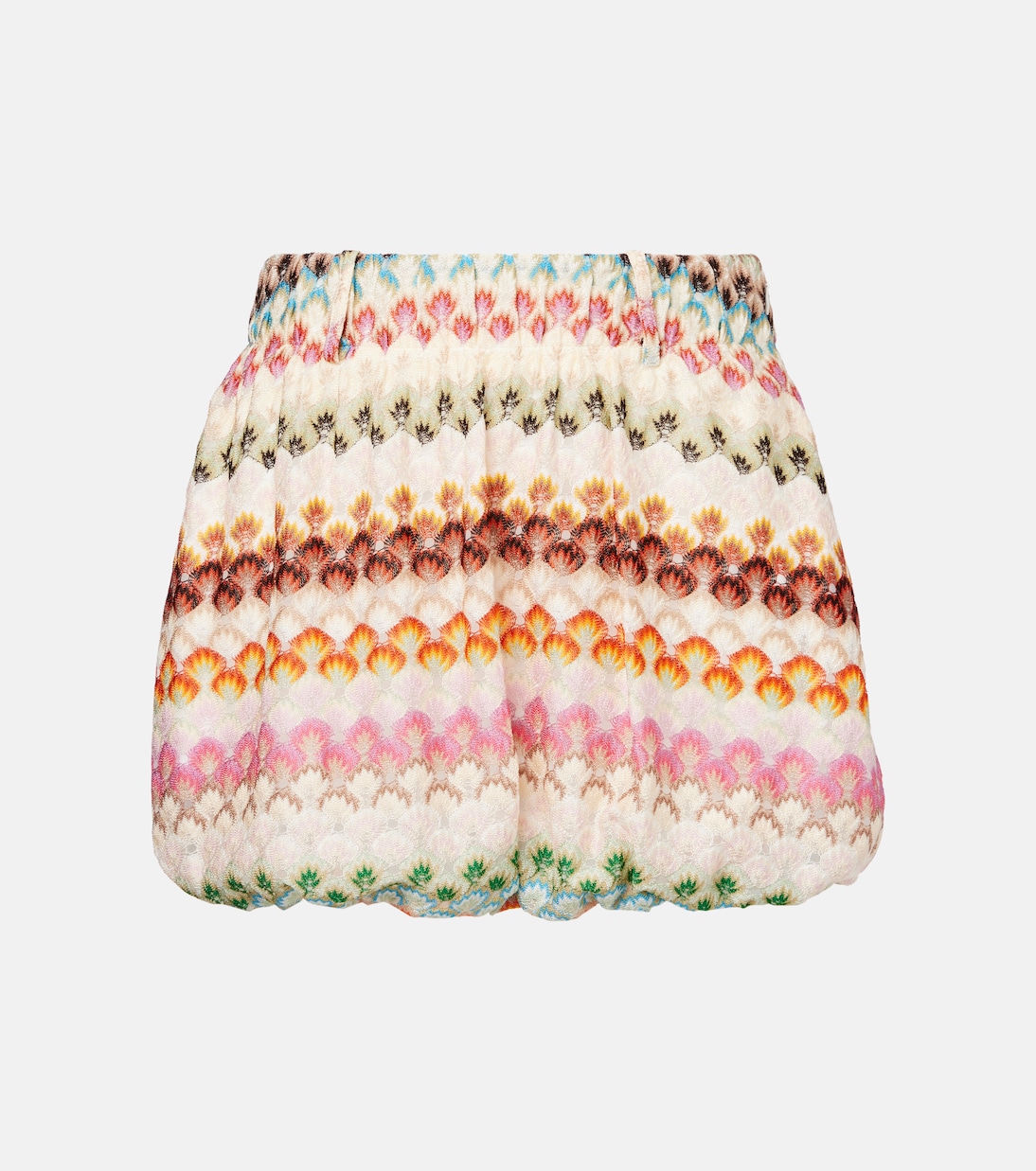Minirock aus Häkelstrick | Missoni