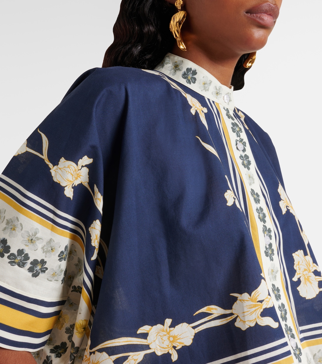 Camisa Foulard de algodón con estampado | La DoubleJ