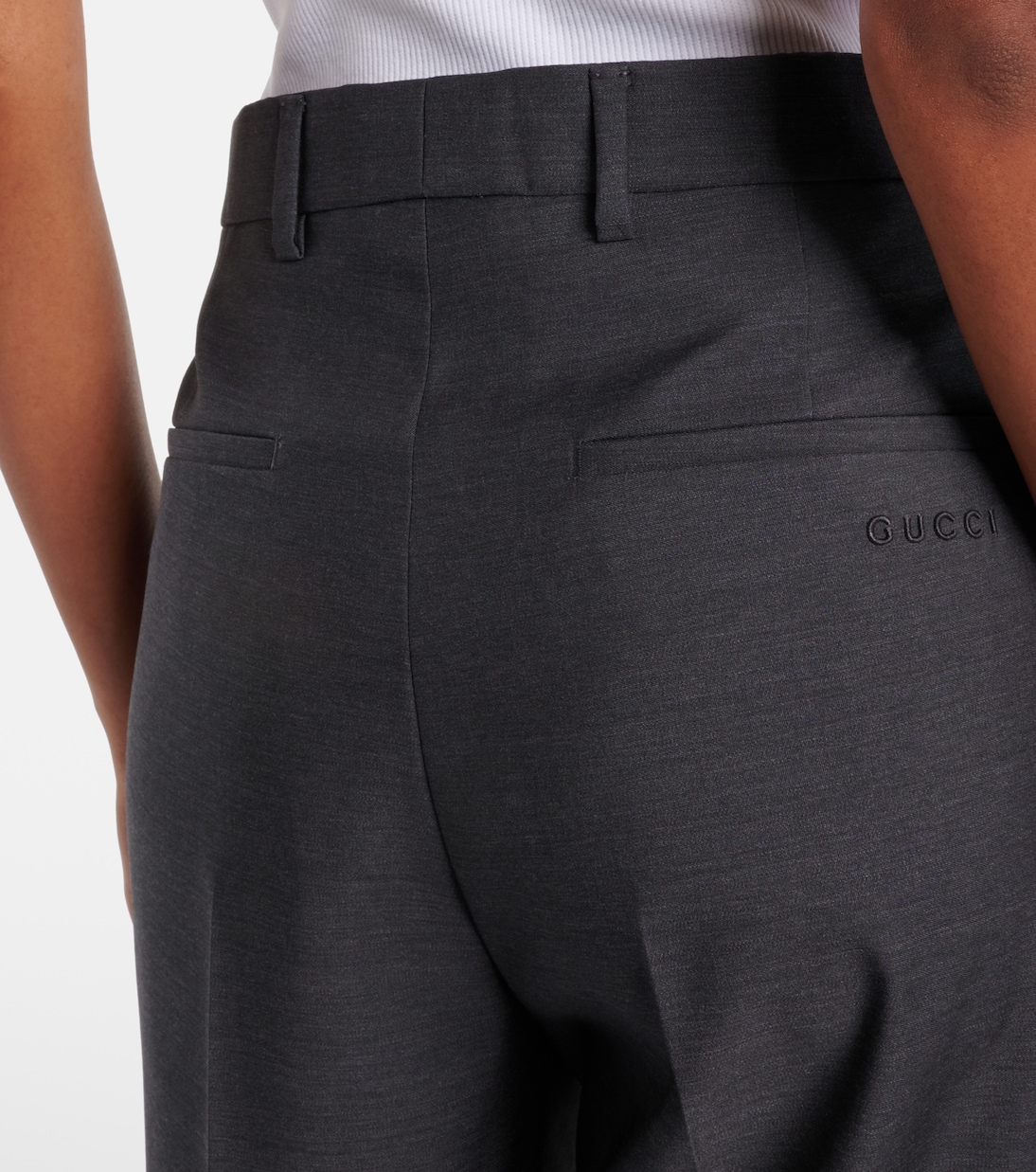 Wool straight pants | Gucci