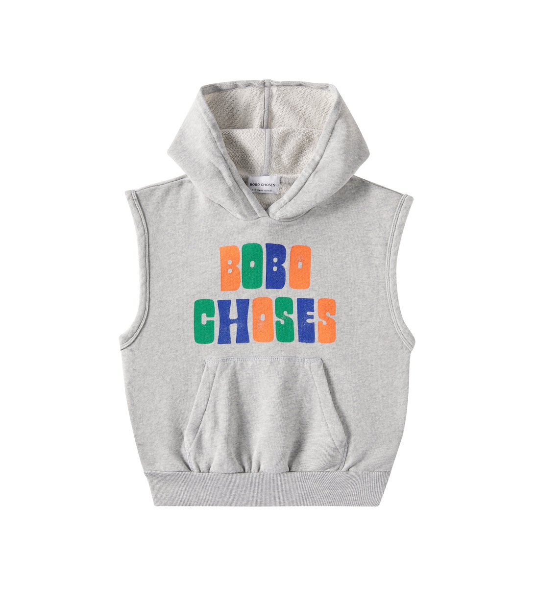 Gilet in jersey di cotone con cappuccio | Bobo Choses