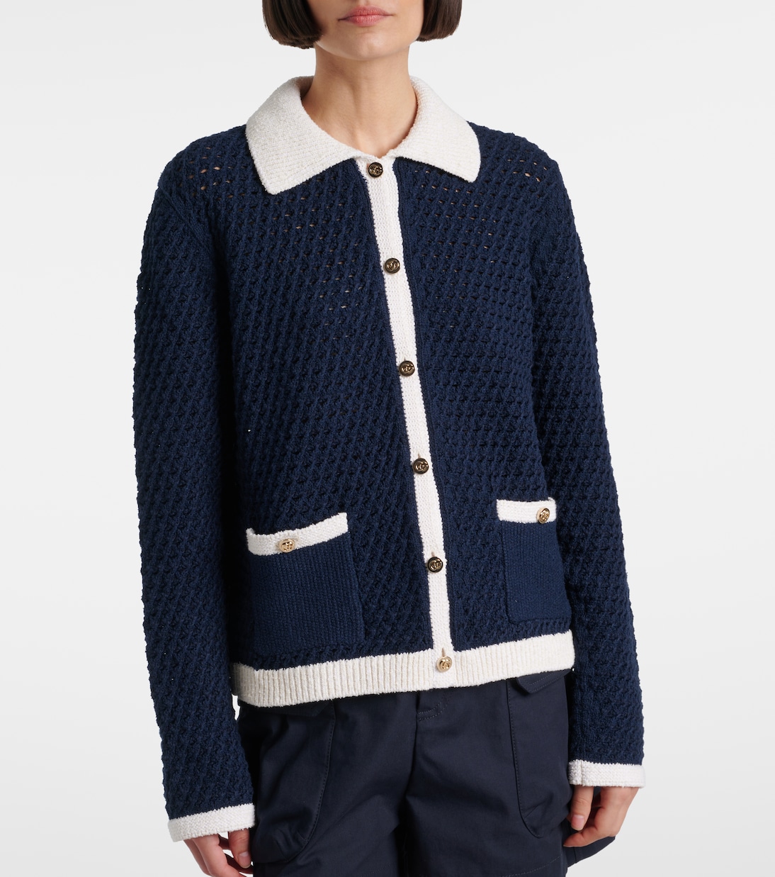Cardigan en crochet de coton | Gucci