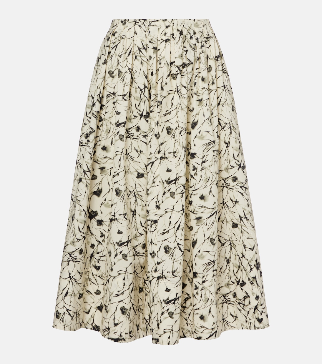 Bedruckter Midirock Austin aus Baumwollpopeline | Proenza Schouler