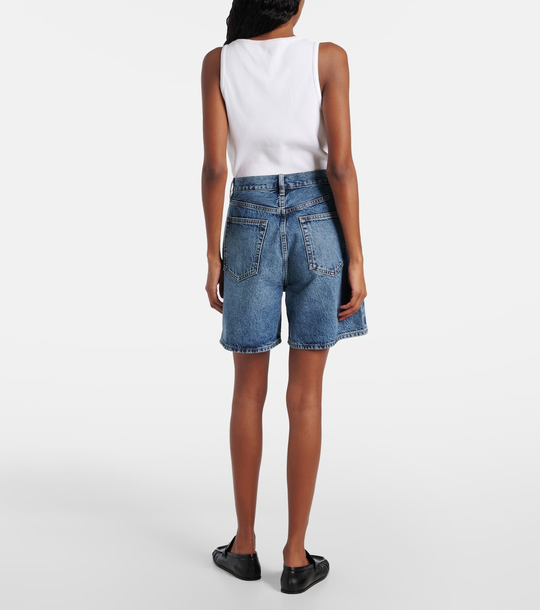 Short en jean à taille haute | Frame