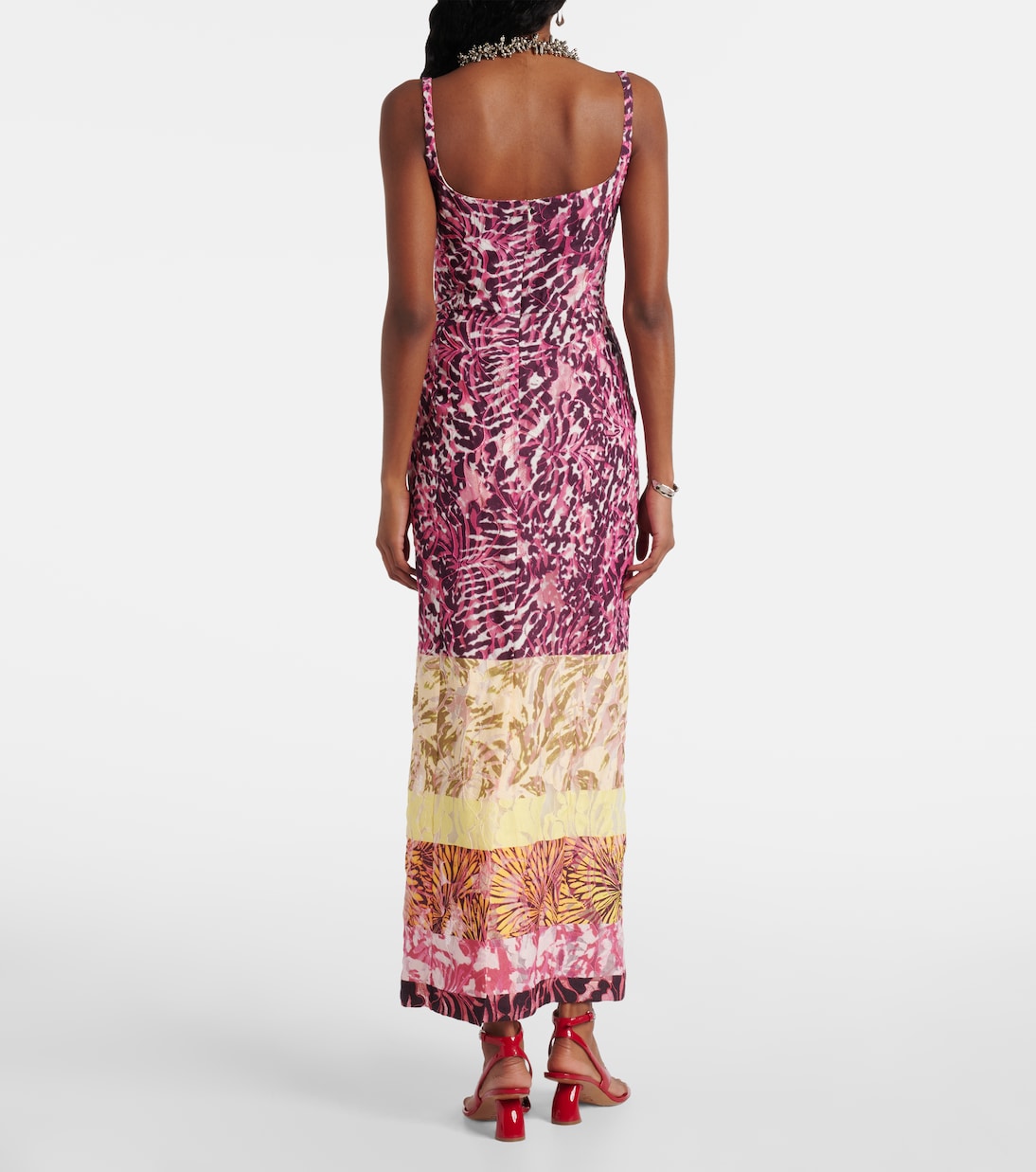Printed patchwork maxi dress | Dries Van Noten