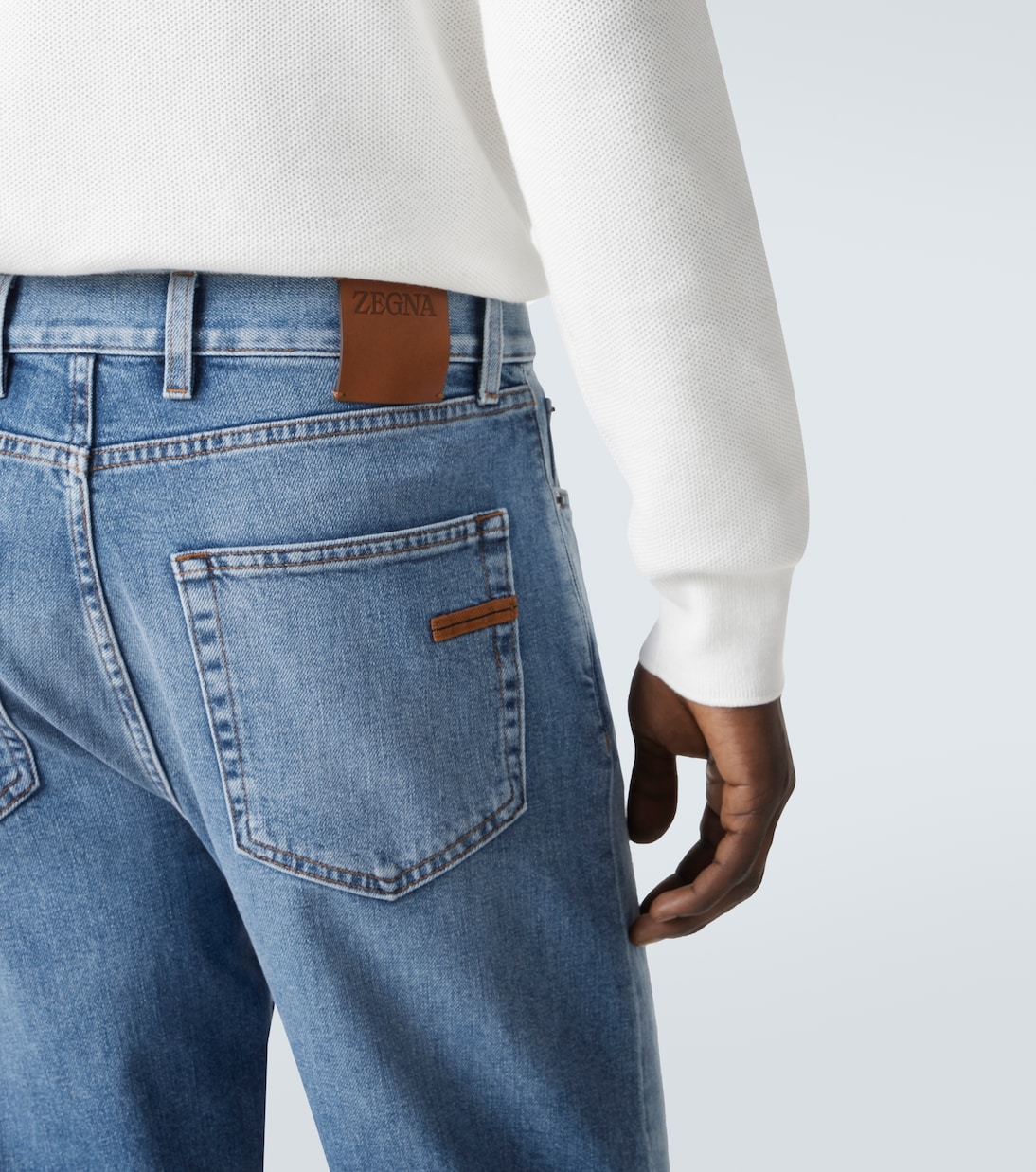 High-rise straight jeans | Zegna