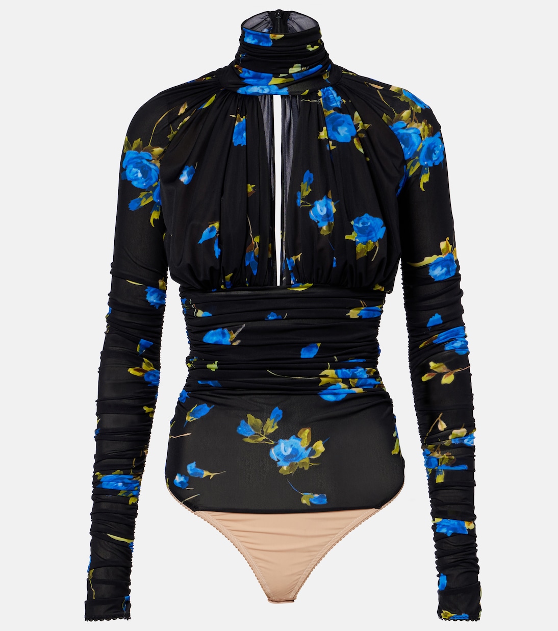 Cutout floral jersey bodysuit | Blumarine