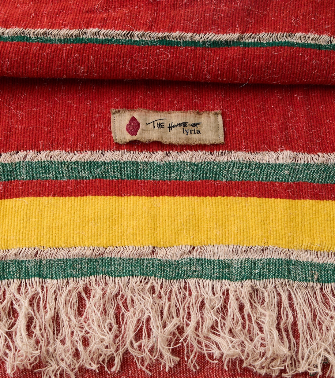 Xoroi striped wool-blend throw | The House of Lyria
