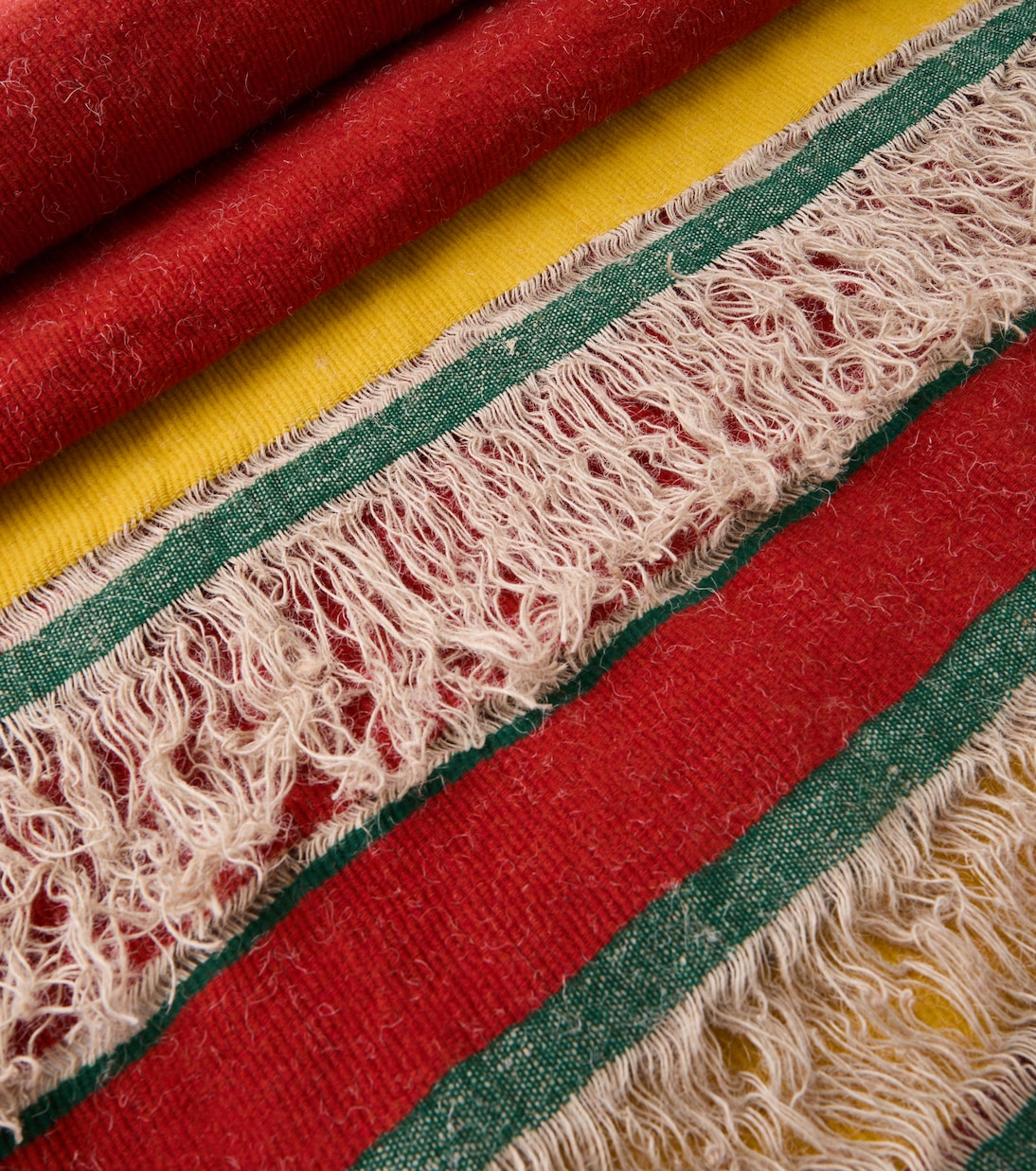 Xoroi striped wool-blend throw | The House of Lyria
