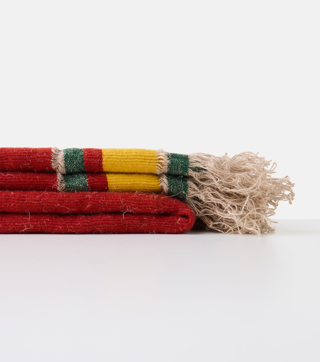 Xoroi striped wool-blend throw | The House of Lyria