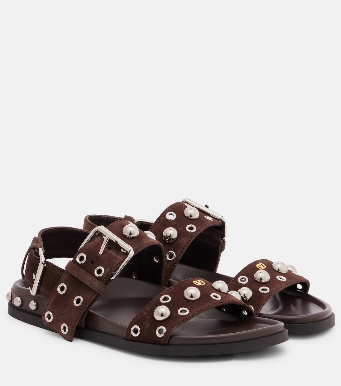 Sandali Nellcôte in suede con borchie | Valentino Garavani