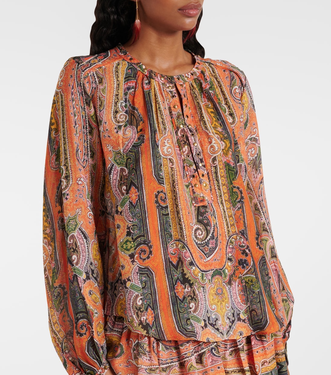 Top May in seta con stampa | Isabel Marant