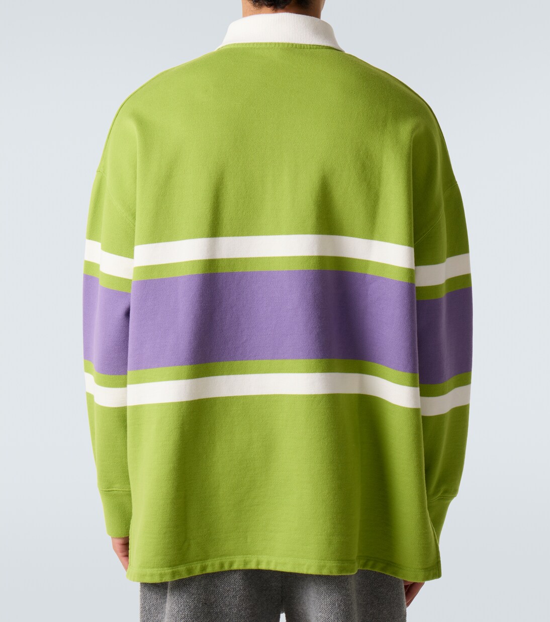 Striped cotton polo sweater | Loewe