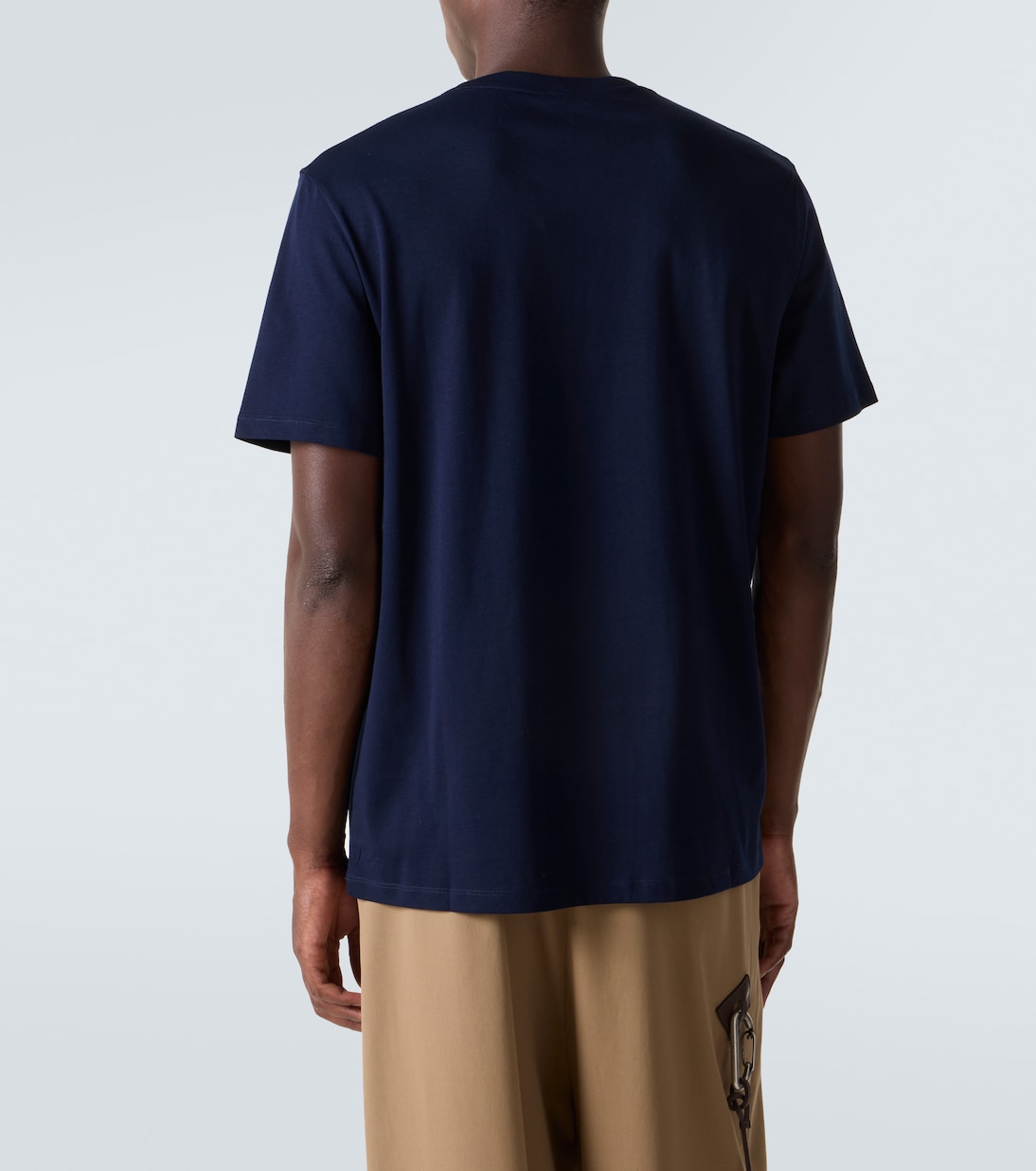 Camiseta de algodón floral con anagrama | Loewe
