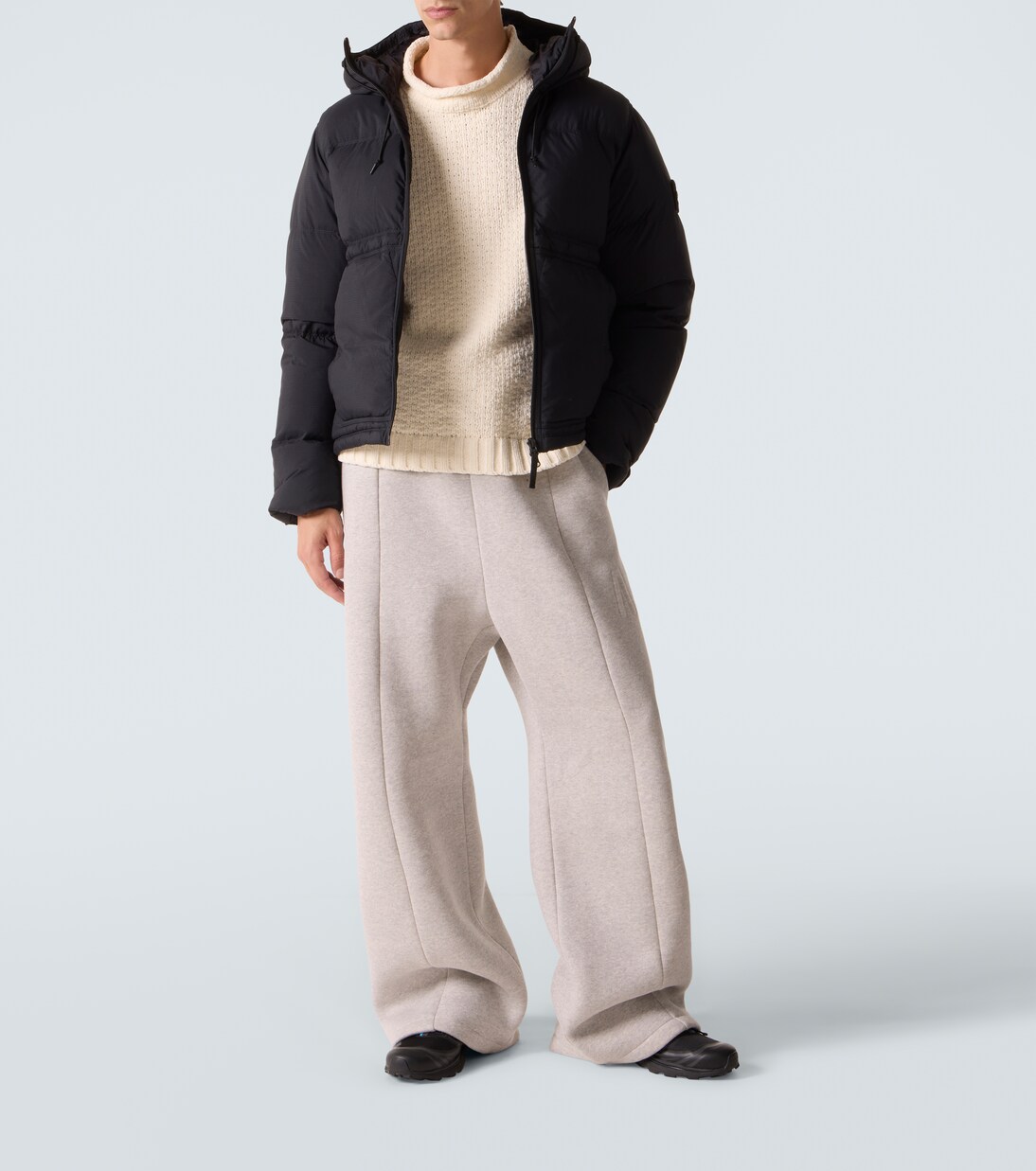 Compass hooded quilted down jacket | Stone Island