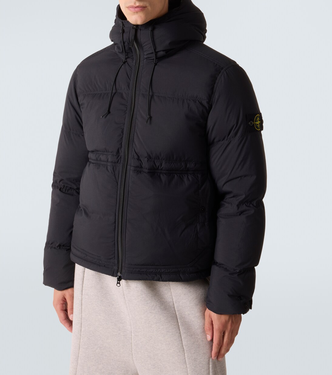 Compass hooded quilted down jacket | Stone Island