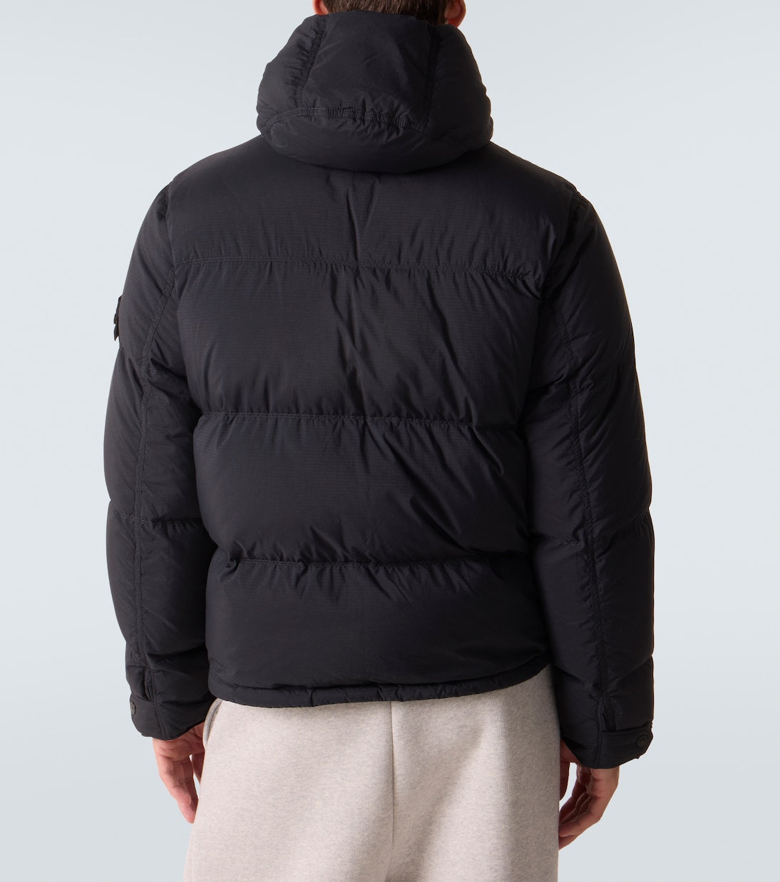 Compass hooded quilted down jacket | Stone Island