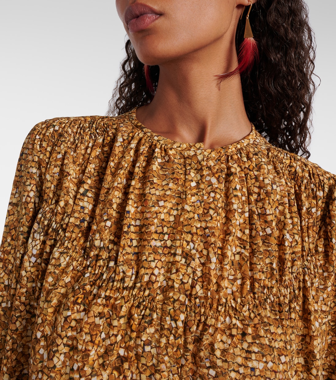 Sally printed silk-blend blouse | Isabel Marant