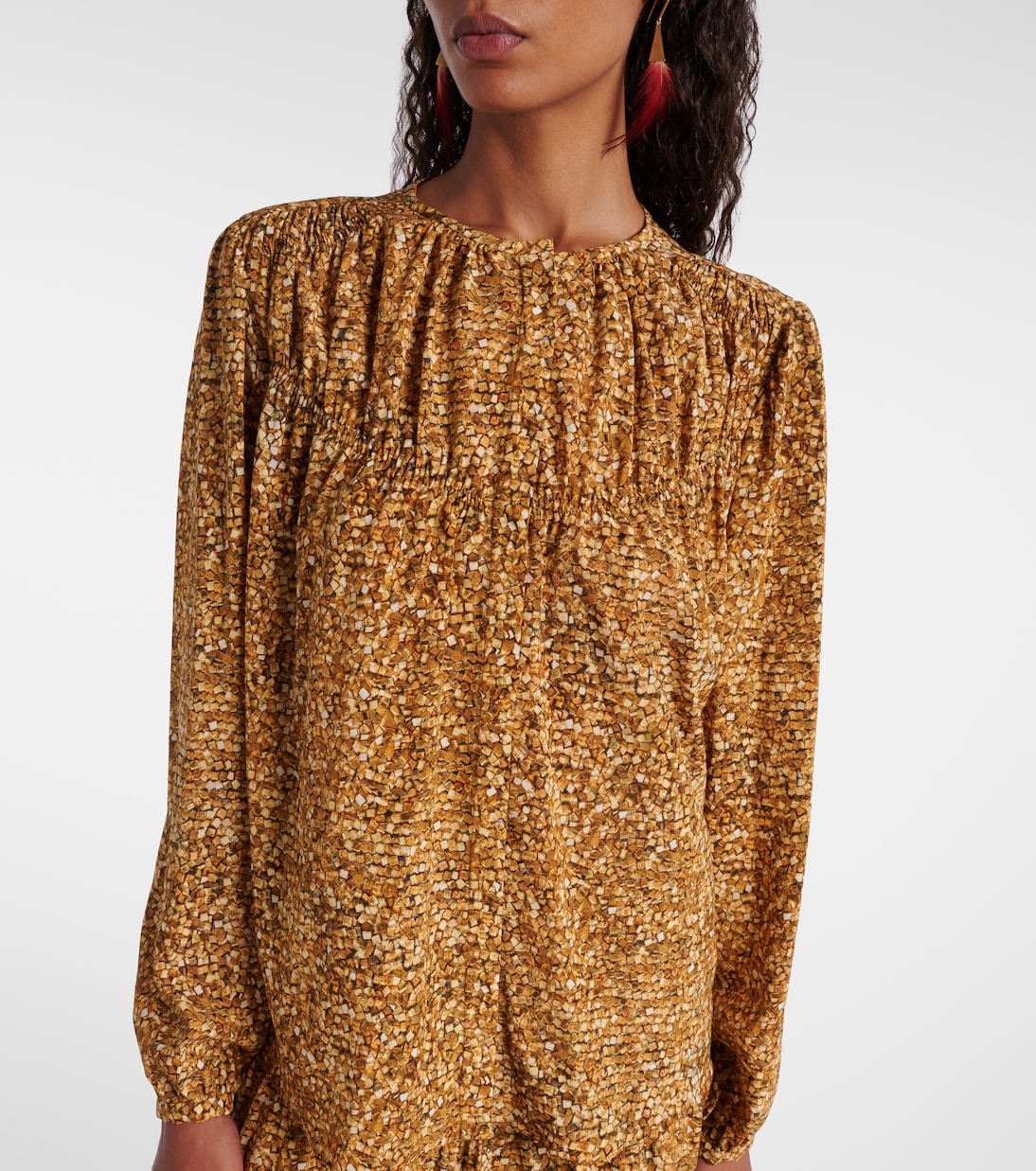 Sally printed silk-blend blouse | Isabel Marant