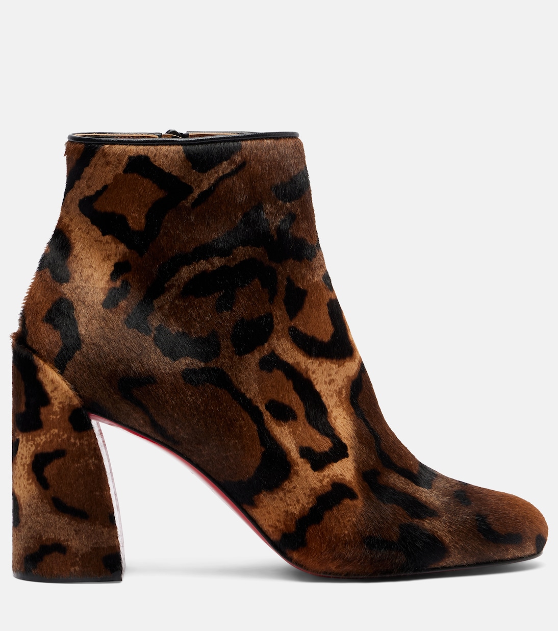Jane 85 leopard-printed calf hair ankle boots | Christian Louboutin