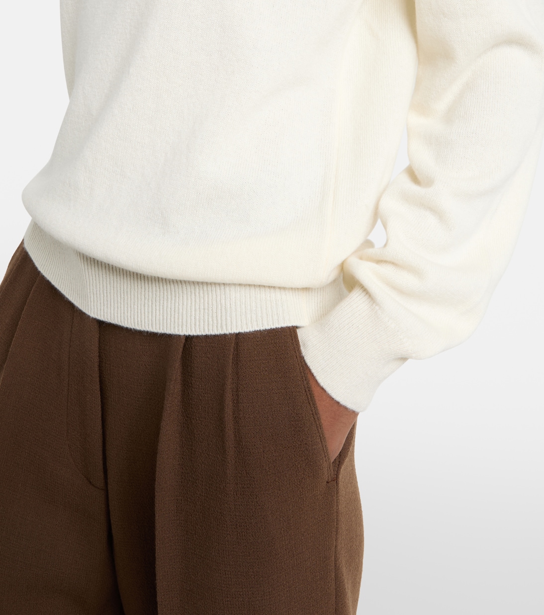 Highland wool and cashmere polo sweater | Blazé Milano