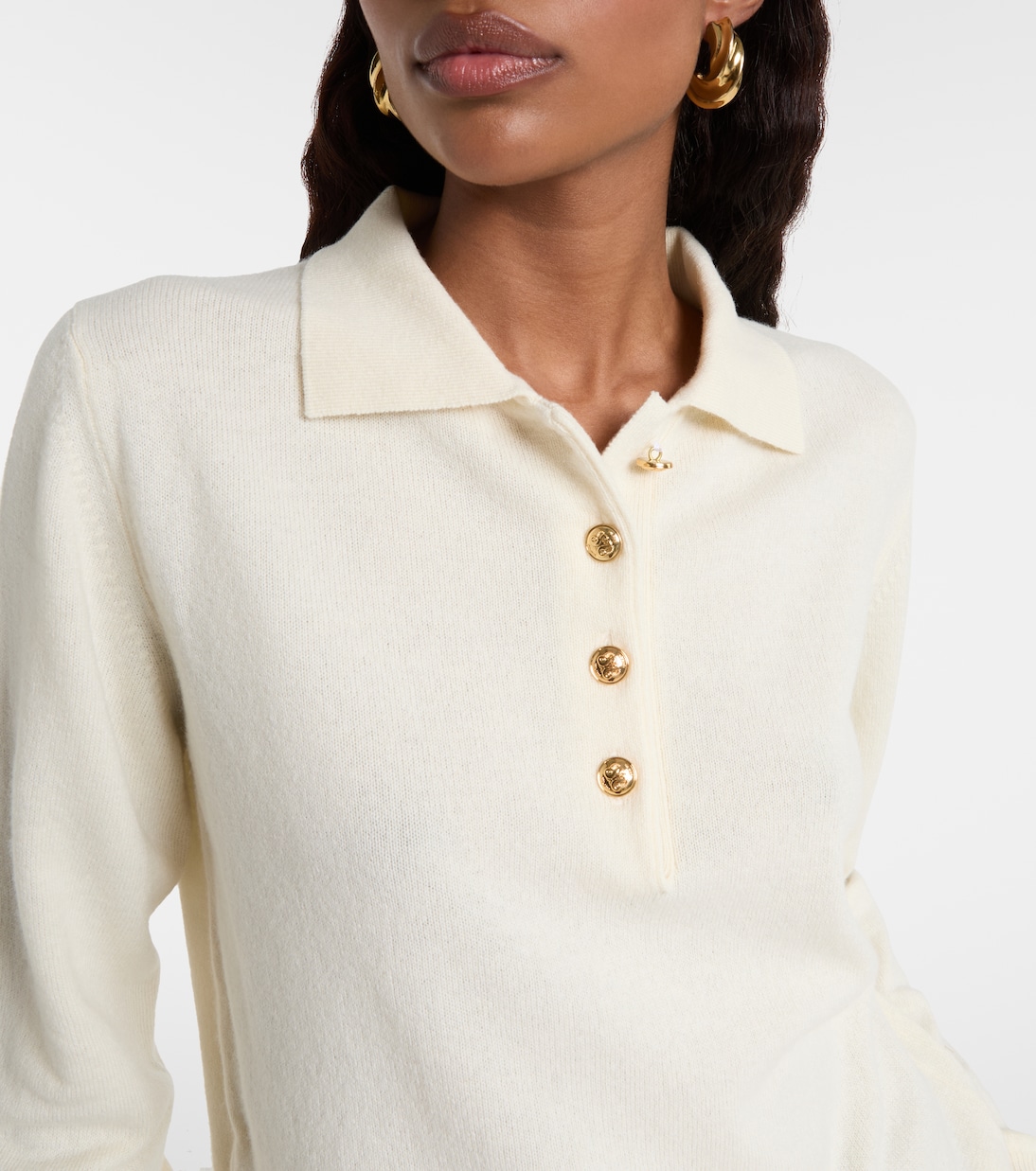 Highland wool and cashmere polo sweater | Blazé Milano