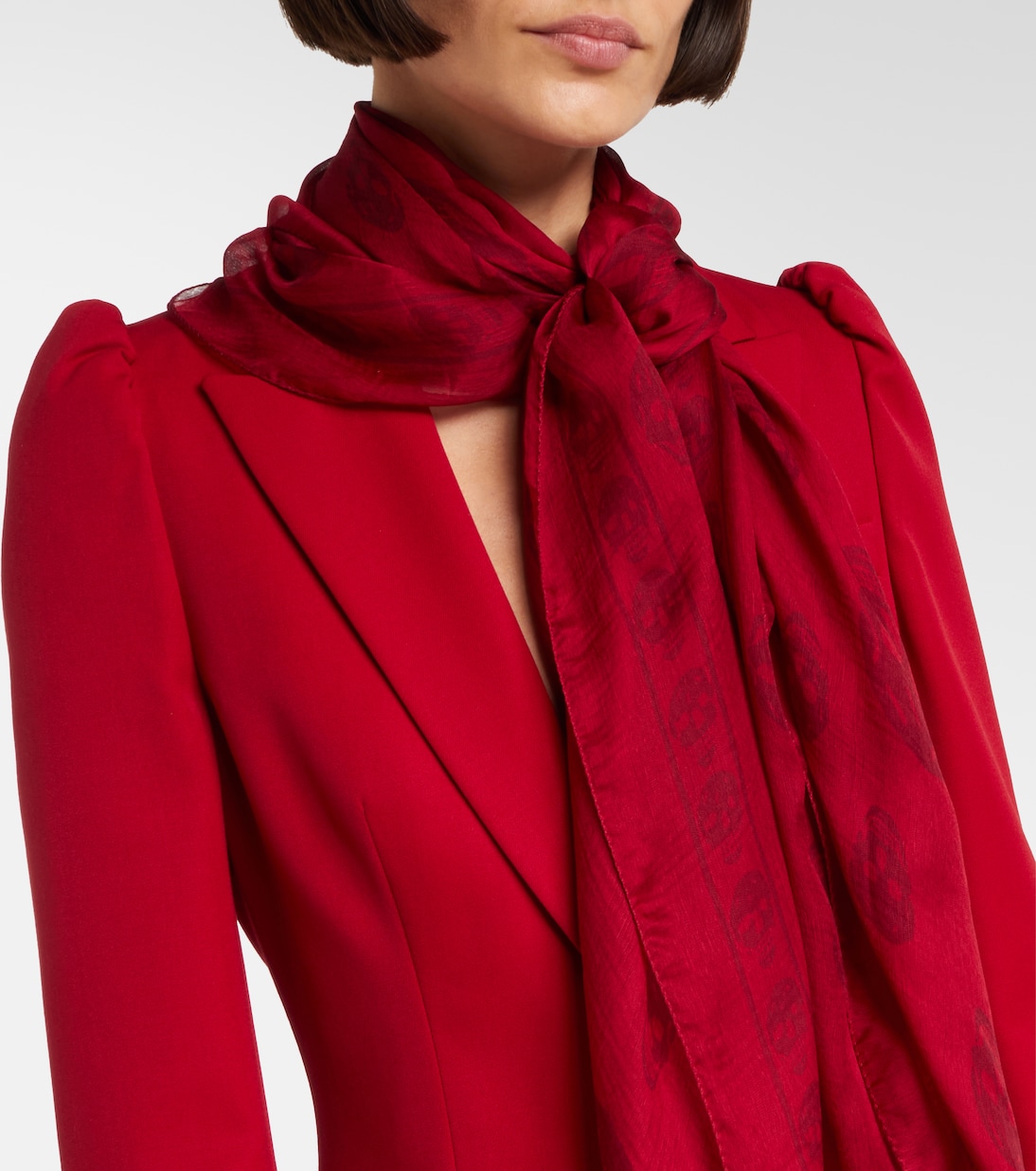 Printed silk scarf | McQueen