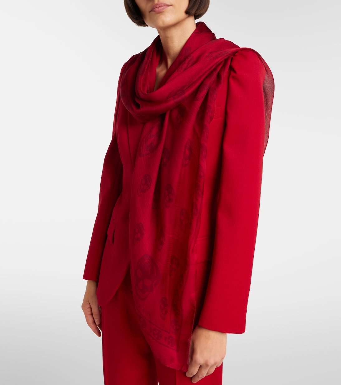 Printed silk scarf | McQueen