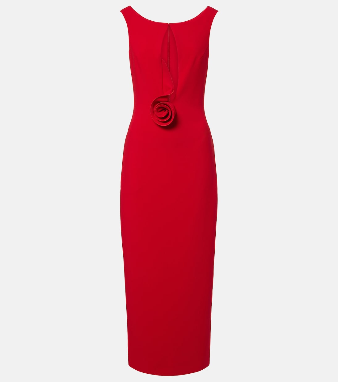 Floral-appliqué wool-blend gown | Magda Butrym