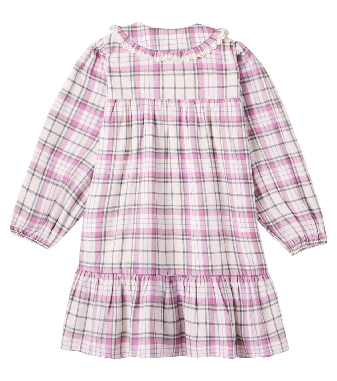 Plaid shirred cotton dress | Louise Misha