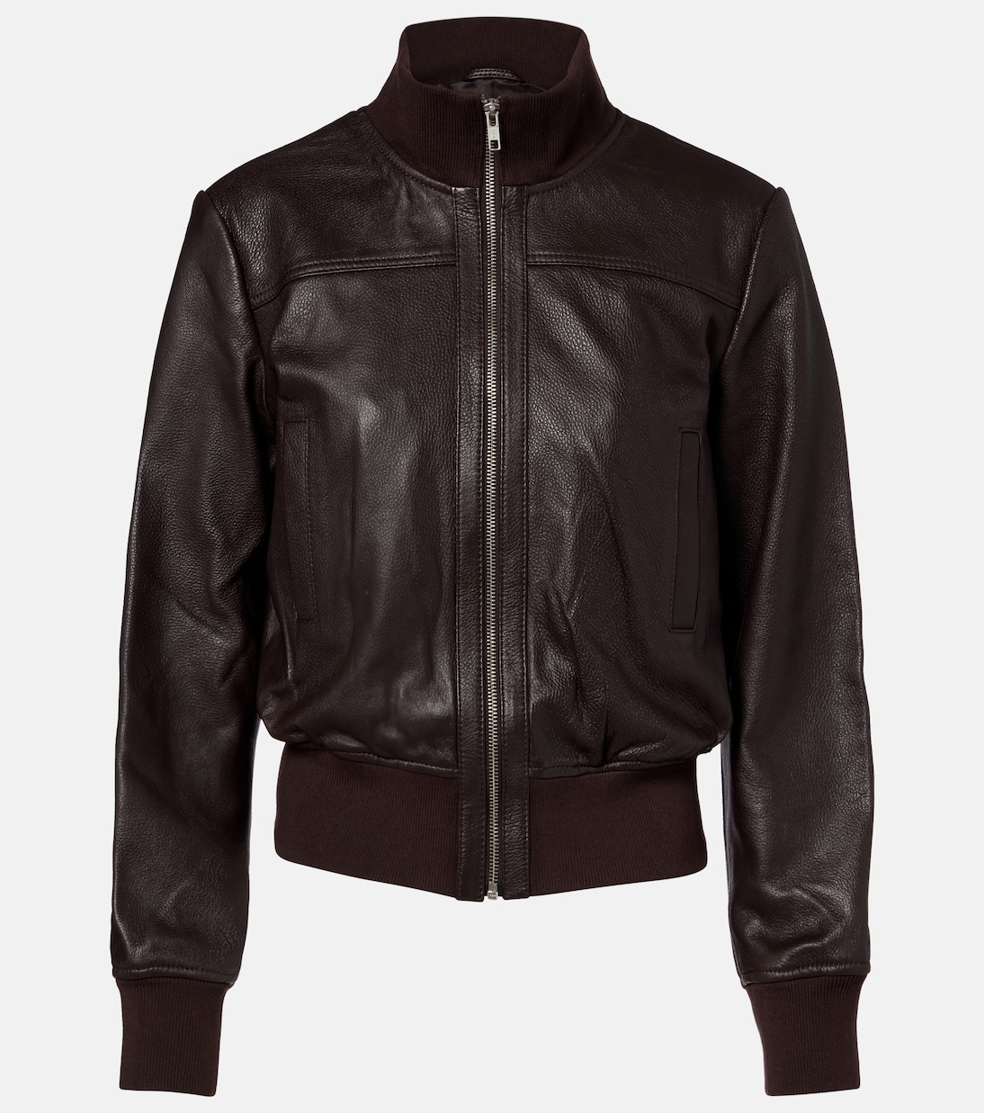 Tobias leather bomber jacket | The Frankie Shop