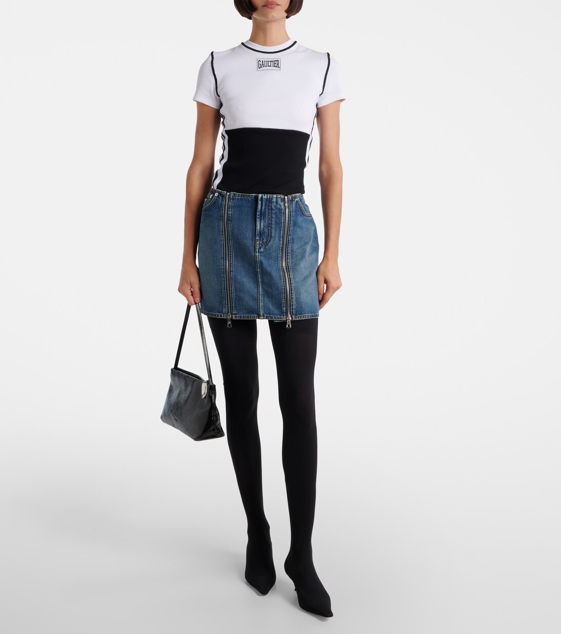 Minirock aus Denim | Jean Paul Gaultier