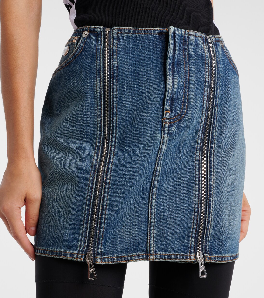 Minirock aus Denim | Jean Paul Gaultier