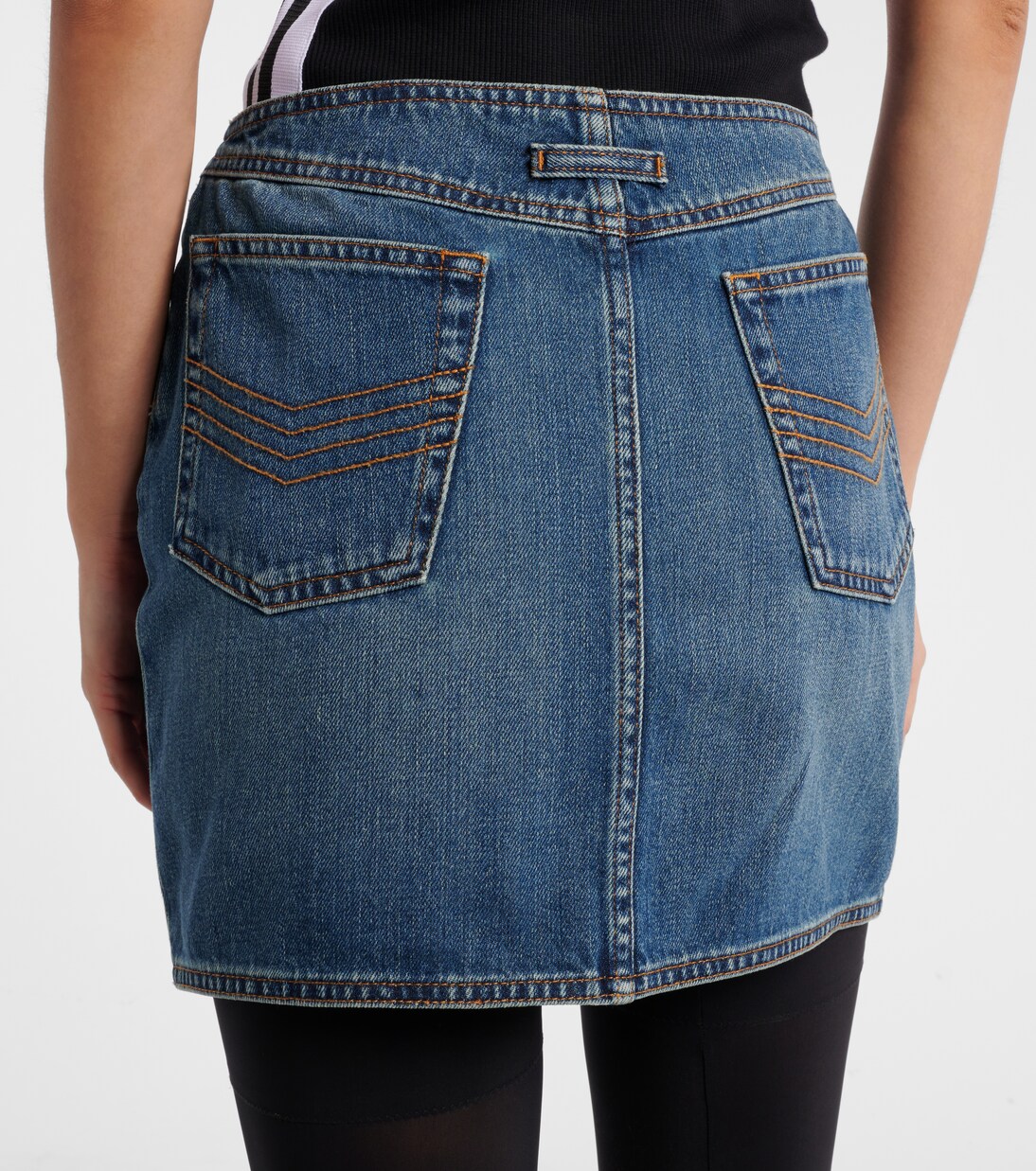 Minirock aus Denim | Jean Paul Gaultier