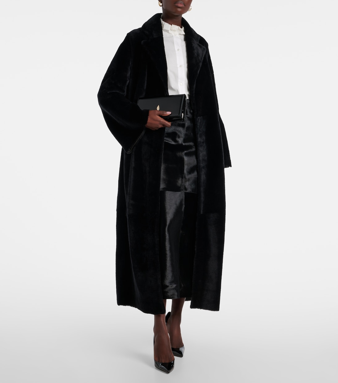Meret shearling wrap coat | Nour Hammour