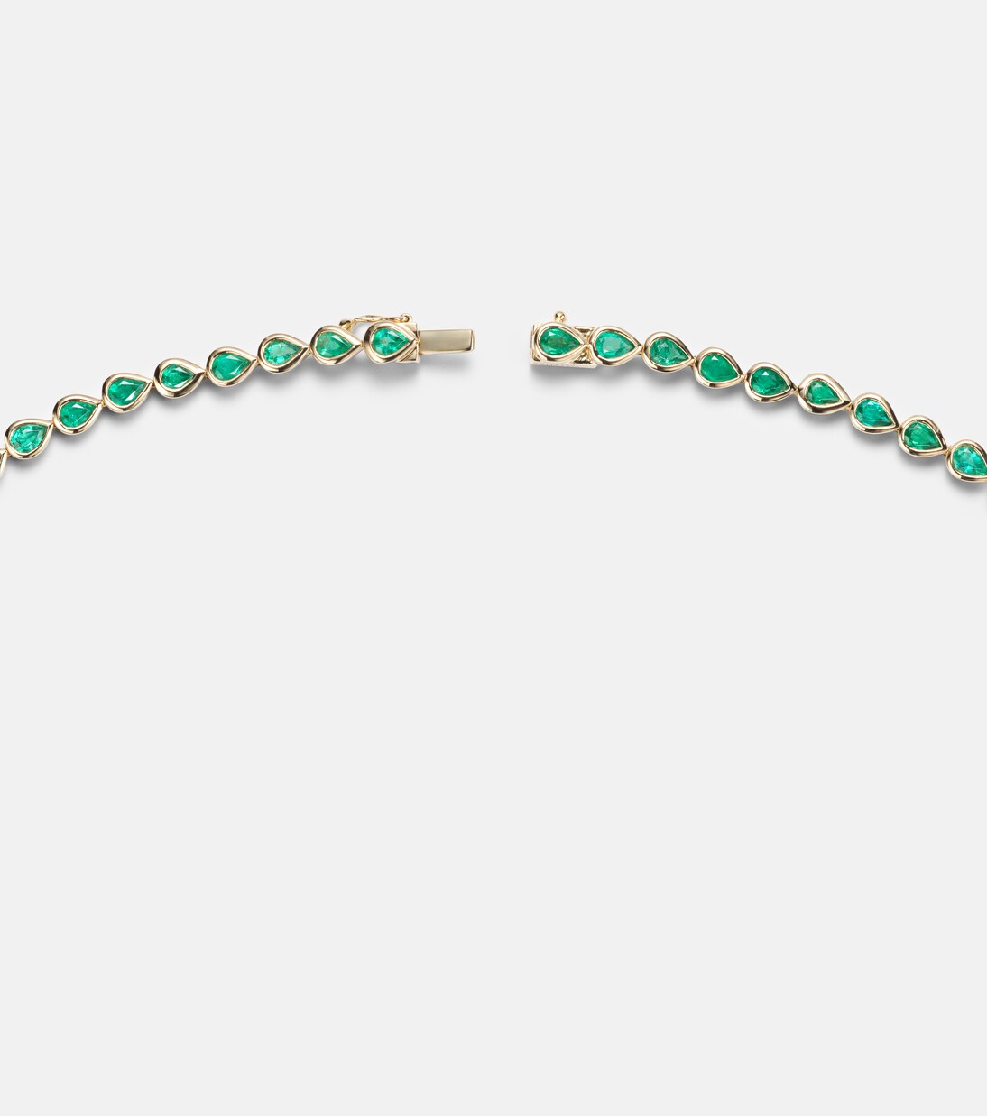 18kt gold choker with emeralds | Anita Ko