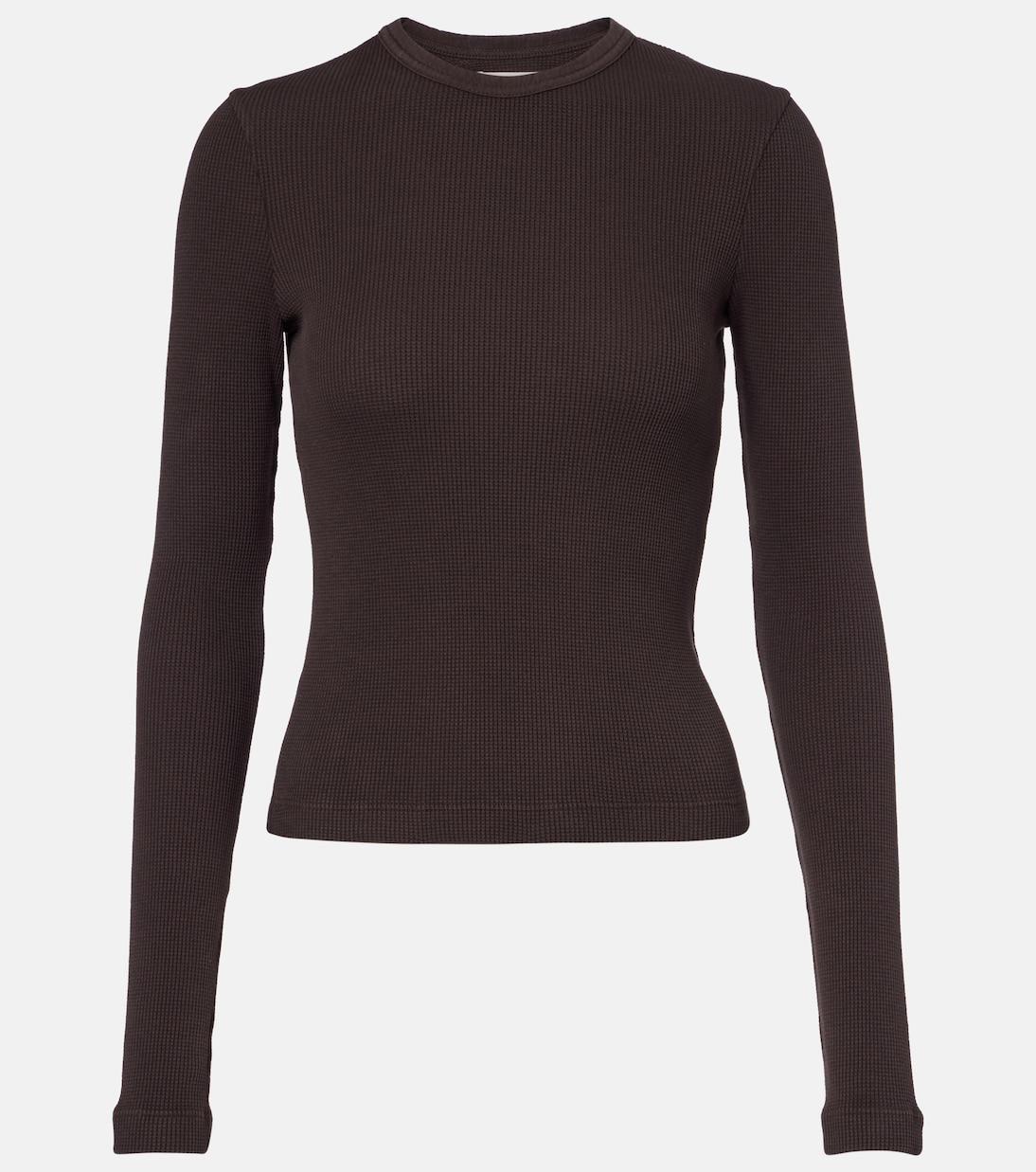Pilar waffle-knit cropped cotton top | Citizens of Humanity